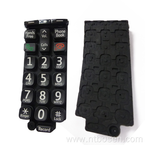 Silicone buttons for wireless telephone remote control